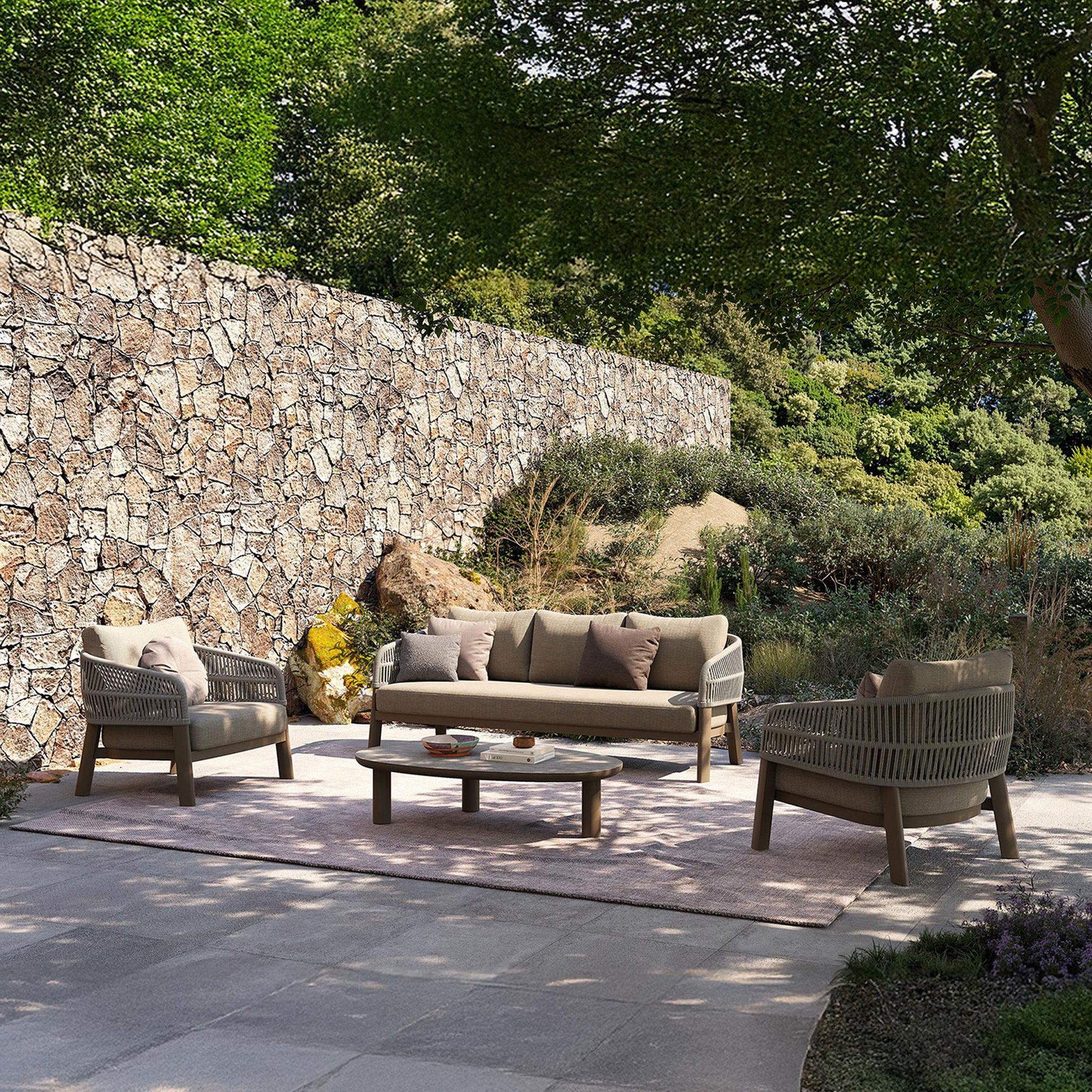 Zuro 5 Seater Lounging Set with Coffee Table - Image 3