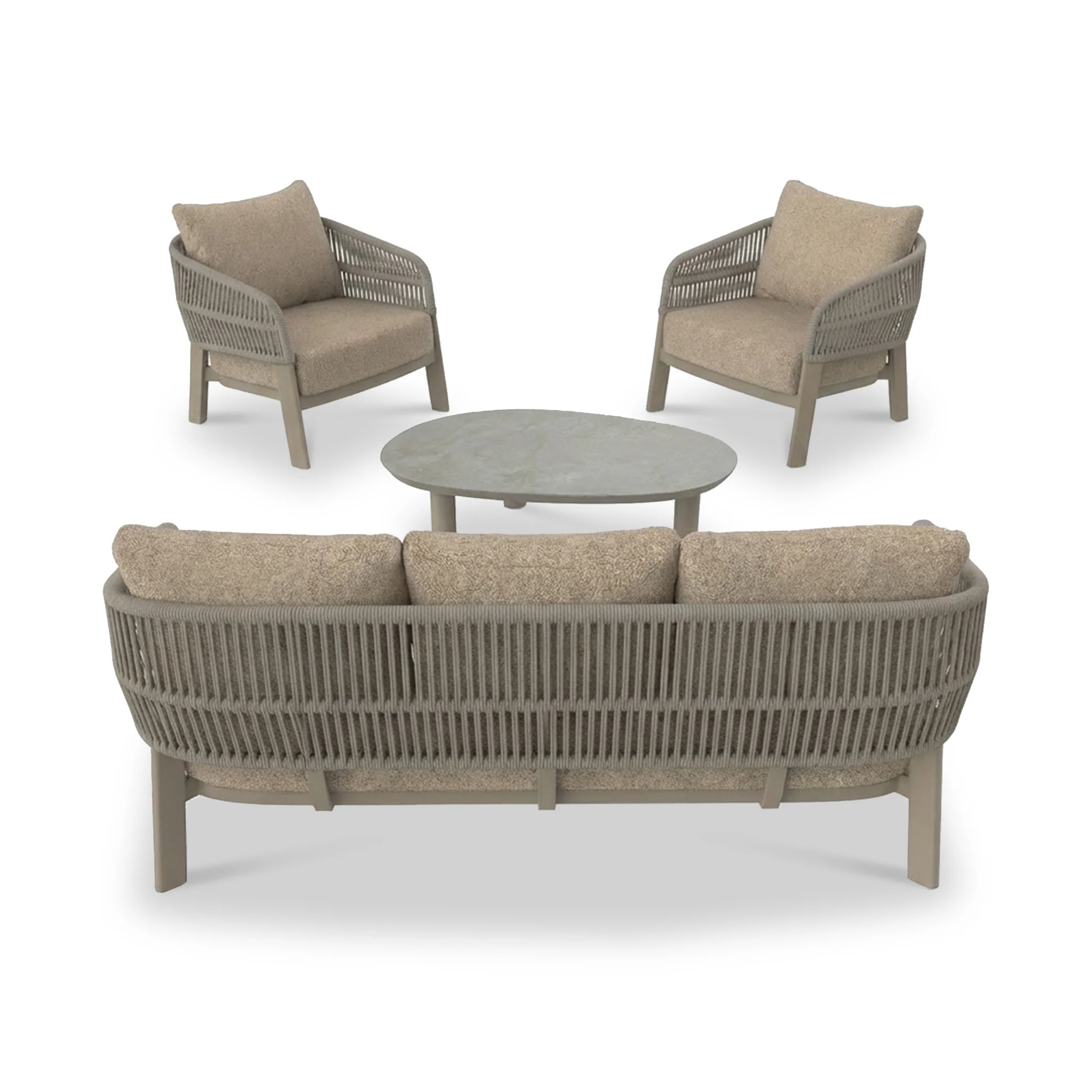 Zuro 5 Seater Lounging Set with Coffee Table - Image 7